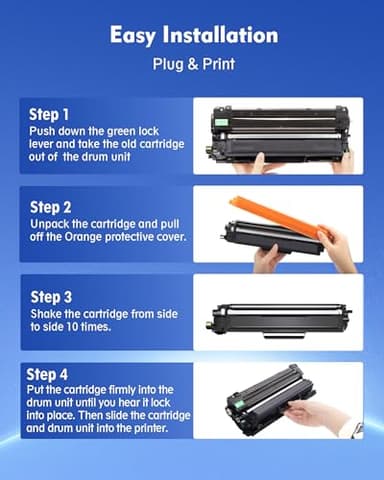 TN227 High Yield Toner Cartridge 4 Pack -Replacement for Brother TN227BK/C/M/Y High Yeild TN223 to use with HL-L3270CDW HL-L3230CDW HL-L3210CW HL-L3290CDW MFC-L3710CDW(4 Pack) - Image 7