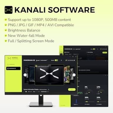 TRYX Panorama SE 360 ARGB 360mm AIO Rotatable 6.67'' AMOLED Curved Screen 3D Anamorphic Effect Customizable AIO Cooler 360mm Asetek Adela Pump 280w TDP ARGB Fan Intel LGA 1851/1700 AMD AM5/AM4 - Image 7