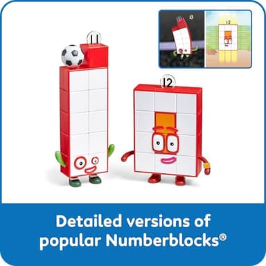 hand2mind Numberblocks Friends Eleven and Twelve Figures, Numbers for Toddlers, Math Toys for Kids 3-5, Small Figurines for Kids, Preschool Learning & Education Toys, Birthday Gifts for Kids - Image 3