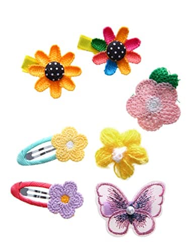56PCS Toddler Hair Accessories Set: Colorful Rainbow Barrettes, Pins, Candy Fruits, Butterflies for Kids' Stylish Hairstyles - Image 2