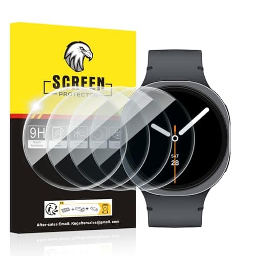 SPGUARD 4 Pack for Samsung Galaxy Watch 8 Screen Protector 40mm Tempered Glass Clear Film Anti Scratch Bubble Free Compatible with Galaxy Watch8 40mm(NOT for Others Models) - Image 1