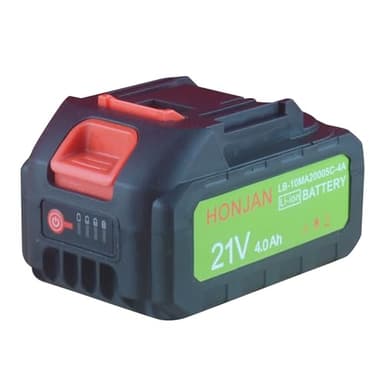 HONJAN 4.0Ah 21V Replacement Rechargeable Li-ion Battery with Level Indicator for Cordless Paint Sprayer Tire Inflator Compatible with Most Makita Interface Battery Cordless Power Tools - Image 1