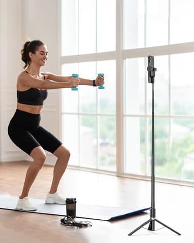 Selfie Stick,67 inch/1.7 Meter Selfie Stick Tripod,Gifts for Women Men,Portable Cell Phone Tripod Stand with Wireless Remote Shutter Compatible with iPhone 16e/16/15/14/13, Samsung Series(Black) - Image 8