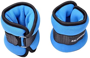 Fitvids Fully Adjustable Ankle Wrist Arm Leg Weights, 2 lbs each (4-lb pair), Blue - Image 3