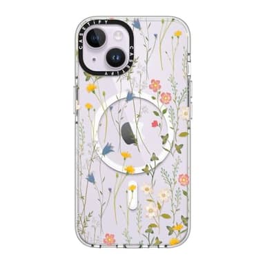 CASETiFY Clear iPhone 14 Case [Not Yellowing / 6.6 ft. 3X Military Grade Drop Protection/Magsafe] - Dreamy Floral Pattern - Clear - Image 2