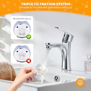 16 Pack Pet Fountain Filters for Catit PIXI Cat Drinking Fountain, Replacement Triple Action Water Filter with Ion-exchange Resin & Activated Carbon - Image 6