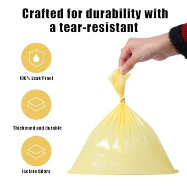 USBOO Diaper Disposal Bags - 20 Refill Rolls/300 Pack Baby Poop Bag with Dispenser | Tropical Fruit Scented | Leak Proof & Trash Bags for Diapers | Baby Essentials - Image 5