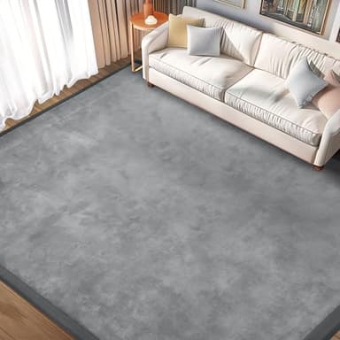 ILPEOD Baby Play Mat 1.2" Thick Memory Foam Nursery Rug Area Rug, 13’1” X 6’7” Yoga Mat Playmat Crawling Mat for Baby,Toddlers, Infants, Kids,Floor Mat Tatami Mat for Living Room with Non-Slip(Grey) - Image 1