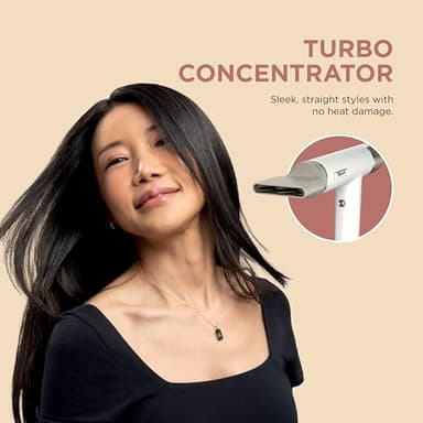 Shark SpeedStyle Essential High-Velocity Dryer with Concentrator, Lightweight, Ionic, No Heat Damage, Best for Straight and Wavy Hair, Silk HD301 - Image 11
