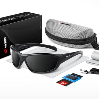 RIVBOS Polarized Sunglasses UV400 Protection for Men's and Women's Fishing, Cycling, and Outdoor Activities RB832-1 BlackGrey - Image 5