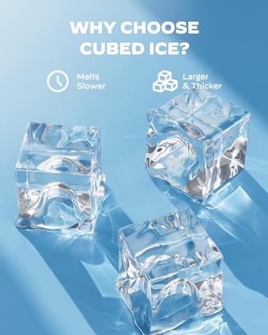 Silonn Ice Makers Countertop, 44lbs Per Day, 2 Ways to Add Water, Auto Self-Cleaning, Stainless Steel Ice Machine for Home Office Bar Party - Image 4
