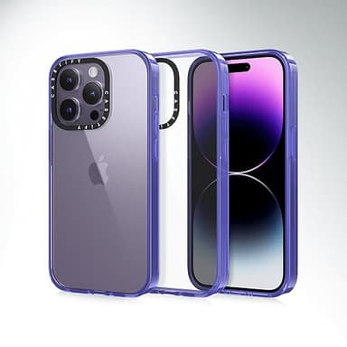 CASETiFY Compact iPhone 13 Pro Case [4 ft. 2X Military Grade Drop Protection/Slim/Lightweight] - Clouds - Clear Black - Image 4