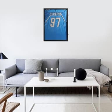 IHEIPYE Jersey Frame Display Case Black Lock-2Pack,Large Shadow Box Lockable with 98% UV Protection Acrylic and Hanger for Baseball Basketball Football Soccer Hockey 2XL Sport Jersey Shirt - Image 7