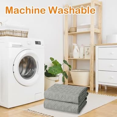 hyha Waterproof Dog Bed Blanket, Soft Pet Blankets, Waterproof Couch Cover for Dogs, Reversible Sofa Covers Washable for Furniture (30x70 Inch, Grey/Dark Grey) - Image 8
