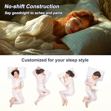 Favocama Bed Pillows Queen Size Set of 2 Hotel Collection Bed Pillow for Sleeping Queen Pillows 2 Pack for Back, Stomach or Side Sleepers Soft and Supportive Washable Pillows for Bedroom - Image 6