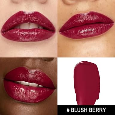 MAKI YIKA Moisture Dark Berry Lipstick for Women Hydrate Lip Gloss for Dry Cracked Lips Weightless Glossy Lip Color Juicy Finish,MA049 Blush Berry - Image 2
