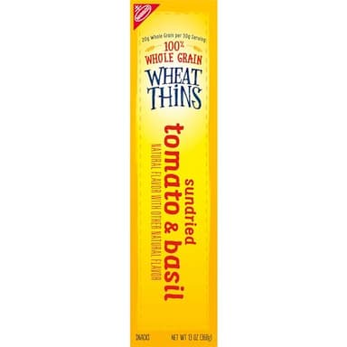 Wheat Thins Sundried Tomato & Basil Snacks, Whole Grain Wheat Crackers, Bulk Snack Crackers, Family Size, 6 -13 oz Boxes - Image 13