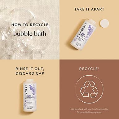 The Honest Company Foaming Bubble Bath | Gentle for Baby | Naturally Derived, Tear-free, Hypoallergenic | Lavender Calm, 12 fl oz - Image 8