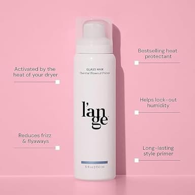 L'ANGE HAIR Glass Hair Thermal Blowout Primer | Heat Protectant Spray for Frizz Control & Shine | Blow Dry Support Styling Mist | For All Hair Types | 5 fl oz - Image 2