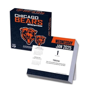 Turner Sports Chicago Bears 2025 Box Calendar (25998053033) - Image 1
