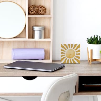 Inspirational Sunshine Wooden Box Sign, Boho Sun Decor, Spring Summer Rustic Farmhouse Home Nursery Playroom Toddler Room Classroom Decor Wood Block Plaque, Desk Table Shelf Decor Decorations - Image 6