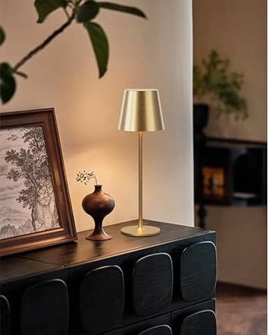 JACKYLED Cordless Table Lamps Rechargeable, 3 Adjustable Height, 5000mAh Battery Operated, 3 Colors Smooth Dimming, Portable LED Waterproof Gold Lamp for Dining, Bedroom, Outdoor (2 Pack) - Image 8