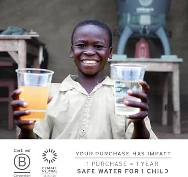 LifeStraw Peak Series - Collapsible Squeeze Bottle Water Filter System - 1L for Trail Running, Camping, Hiking, Travel, Cycling, and Fishing; Mountain Blue - Image 6