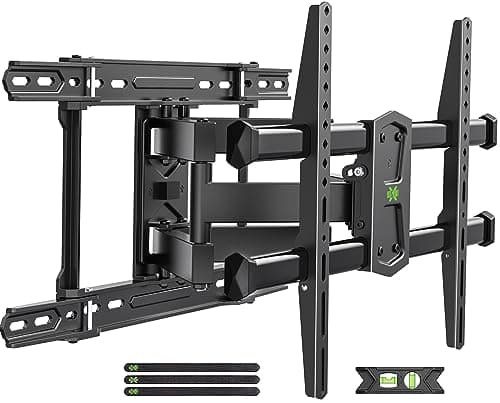 USX MOUNT UL Listed TV Wall Mount for 42"-84" TVs up to 110lbs and 8"-24" Wood Studs, TV Mount with Tilt, Swivel & Extension, Wall Mounts Bracket with Dual Articulating Arms, Max VESA 600x400mm - Image 1