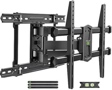 USX MOUNT UL Listed TV Wall Mount for 42"-84" TVs up to 110lbs and 8"-24" Wood Studs, TV Mount with Tilt, Swivel & Extension, Wall Mounts Bracket with Dual Articulating Arms, Max VESA 600x400mm - Image 1