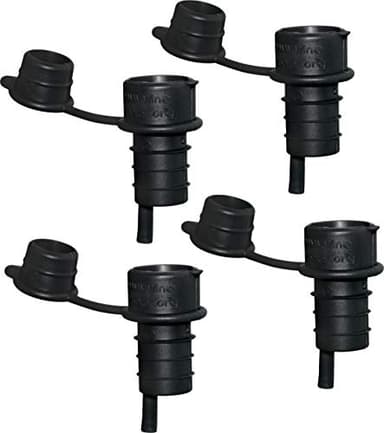 Haley's Corker Black 5-in-1 Wine Aerator, Stopper, Pourer, Filter and Re-Corker, 4-Pack - Image 1