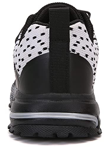 Kids Sneakers for Boys Girls Running Tennis Shoes Lightweight Breathable Sport Athletic Black White B Size US 1 Big Kid - Image 5