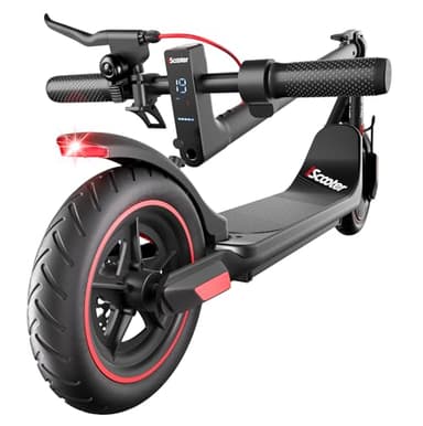 iScooter Electric Scooter for Adults & Teens, 500W Motor, Up to 15 Miles Range, 19 MPH Top Speed, Cruise Control, Dual Braking System, Foldable E-Scooter for Commuting & Campus Use - Image 1