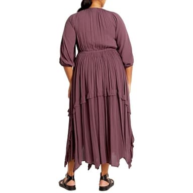 City Chic Women's Plus Size Dress ARZEL, Dusty Mauve - Image 2