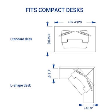 FLEXISPOT Electric Standing Desk Converter 36" Wide Motorized Stand up Riser for Monitor and Laptop, Black Height Adjustable Workstation for Home Office - Image 7