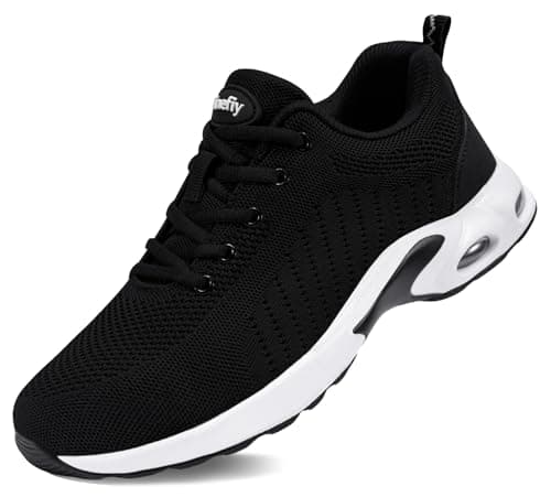 Tinefiy Steel Toe Shoes for Women Lightweight Safety Shoes Comfortable Slip Resistant Indestructible Shoe Womens Puncture Proof Work Shoe Size 8 - Image 1