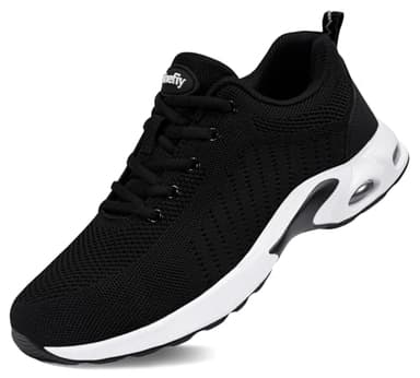 Tinefiy Steel Toe Shoes for Women Lightweight Safety Shoes Comfortable Slip Resistant Indestructible Shoe Womens Puncture Proof Work Shoe Size 8 - Image 1