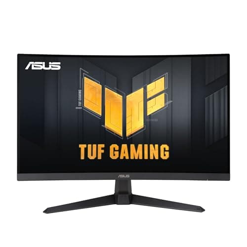 ASUS TUF Gaming 27” 1440P Curved HDR Gaming Monitor (VG27WQ3B) - QHD (2560 x 1440), 180Hz, 0.5ms, Extreme Low Motion Blur, FreeSync, 90% DCI-P3, DisplayWidget, 3 yr Warranty - Image 1