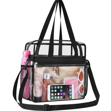 Oraben Clear Bag for Stadium Events 12x6x12 Clear Tote Bag for Women Sports Fan Tote Transparent Lunch Bag for Work Concert - Image 1