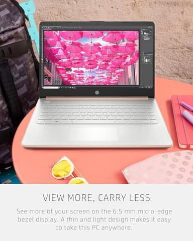 HP Student Business Laptop Computer - w/Microsoft Office Lifetime & Free CD/DVD Drive • 16GB RAM • 128GB eMMC & 256GB Extend Micro SD • Intel 4-Core Processor • HD Display • Win11 Pro(Silver) - Image 8