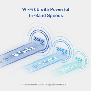 TP-Link AXE5400 WiFi 6E USB Adapter for Desktop PC (Archer TXE70UH) Tri-Band Wireless Network Adapter, Ultra-Low Latency, MU-MIMO, OFDMA, Refined Security, WPA3, Supports Windows 11/10 - Image 3