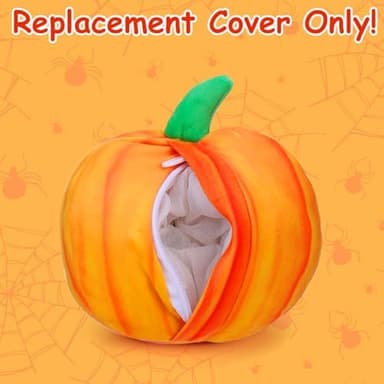 Mity rain Interactive Dog Ball Cover, Pumpkin Plush Replacement Covers Only for Bouncing Ball (Pumpkin - Image 3