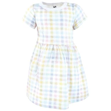 Hudson Baby Girls Cotton Dresses, Easter Plaid Bunny, 3-6 Months - Image 4