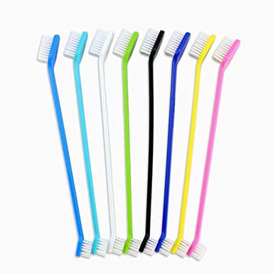 Newday Dog Toothbrush Set of 8 - Dual Headed, Dental Hygiene Convenient Soft Toothbrush to Clean pet Teeth, Dog Tooth Brushes for Small to Large Dogs, Cats, and Most Pets, Teeth Brush in Bulk - Image 1