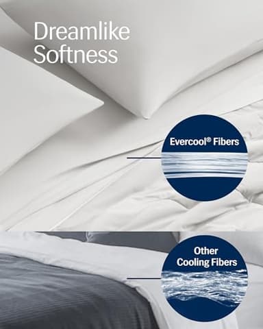 REST® Evercool® Cooling Comforter, King/Cali King, Blanket for Hot Sleepers, All Season Bedding to Keep Cool for Night Sweats, Breathable Lightweight Duvet, 106x90 Inches, Arctic White - Image 4