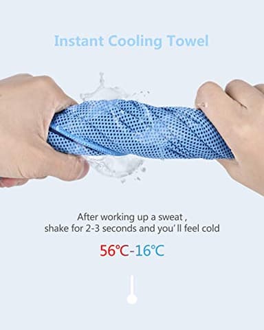 8Packs Cooling Towel (40"x 12"), Ice Towel, Microfiber Towel, Soft Breathable Chilly Towel Stay Cool for Yoga, Sport, Gym, Workout, Camping, Fitness, Running, Workout & More Activities - Image 4
