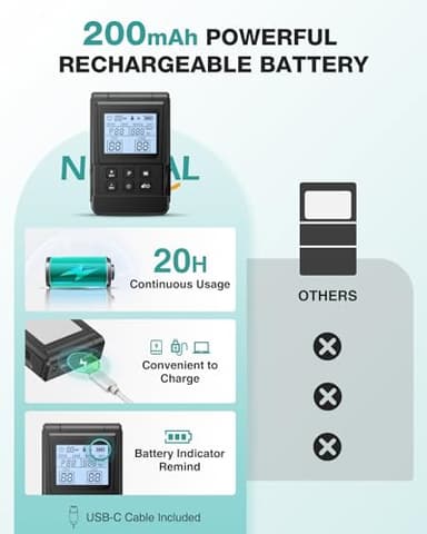 NURSAL Tens Unit Muscle Stimulator, 4 in 1 TENS EMS Machine with 25 Modes Include DIY, 40 Intensities Electric Massager for Shoulder, Back Pain Relief, TENS Pads, A Carry Case - Image 4