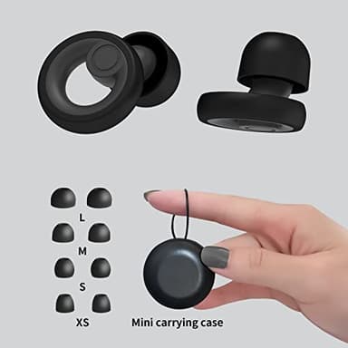 Jayine Ear Plugs for Noise Cancelling Ear Protection EarPlugs for Sleep,Concerts,Work,Study,8 Size Eartips with Small Box,Perfect -30dB Silicone Earplugs for Noise Reduction - Image 5