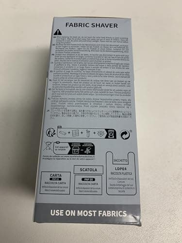 MR.SIGA Fabric Shaver and Lint Remover, Battery Operated Portable Lint Shaver with LED Lights, 2 Replaceable 6-Leaf Blades, Cream/Gray - Image 8