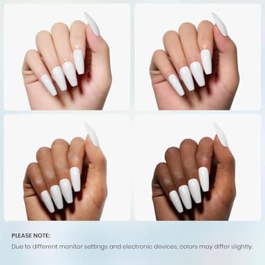 Beetles White Gel Nail Polish,15ml Fall Soak Off UV Gel Polish French Nail Art Manicure Salon DIY Design at Home Gift for Women - Image 5
