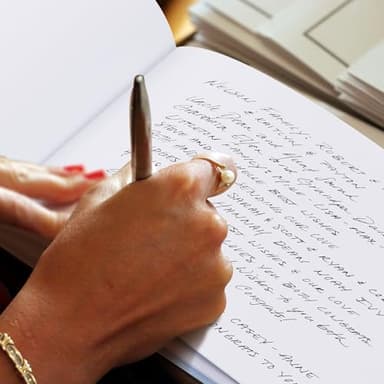 ZICOTO Beautiful Wedding Guest Book for Your Wedding Reception - Simply Elegant Guestbook to Sign in and Add Polaroid Photos - The Perfect Baby Shower Guest Book for The Special Day - Image 7